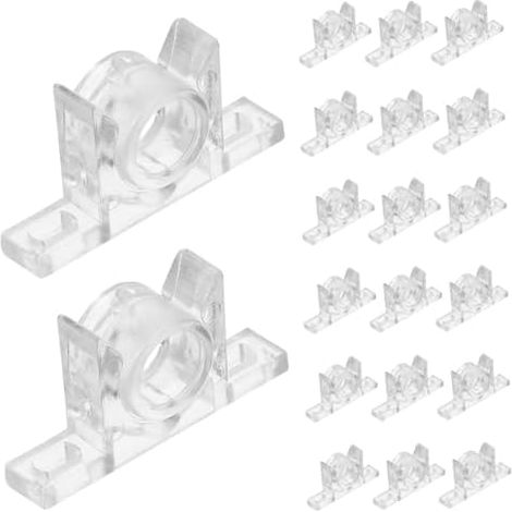 20ensembles Loquets De Porte Plastique Transparent Pour Armoires Lot Installation Facile Fermeture Silencieuse Et Sécurisée Placards Meubles - (1/5)