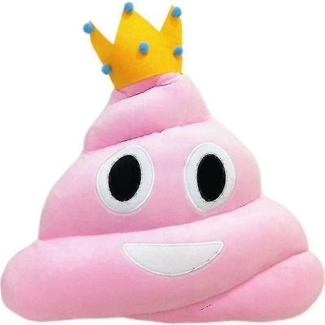 Filiyano-Coussin caca Emoji 35 x 30 cm, coussin peluche caca, coussin de canapé, coussin de chambre