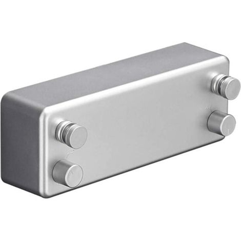 Einziehbare Wäscheleine, doppelter Stahldraht, unsichtbar, keine Perforation zum Trocknen von Kleidung (Silber)