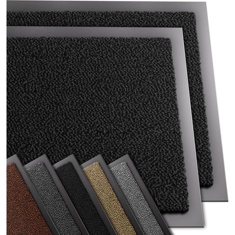 VOUNOT® Juego de 2 Felpudo Entrada casa, 40x60cm, Negro