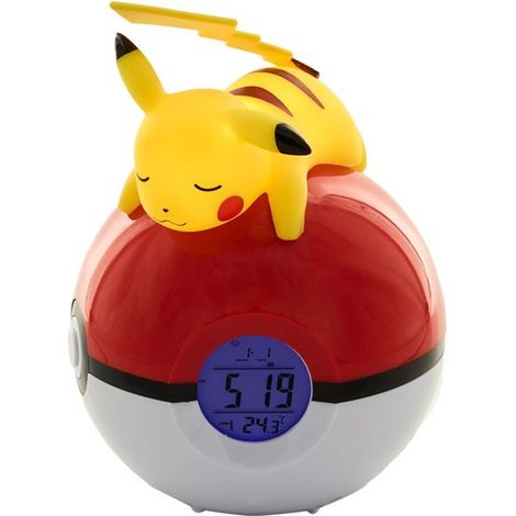 Teknofun Pokémon - Radio-réveil lumineux Pikachu