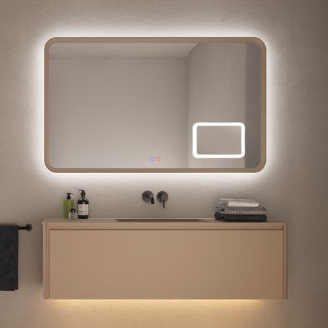 espejo de baño con luz LED