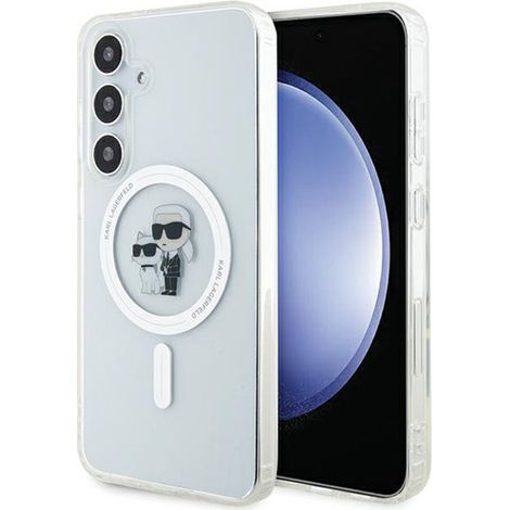Karl Lagerfeld IML Karl & Choupette MagSafe - Samsung Galaxy S24 Hülle (Transparent) (1/5)
