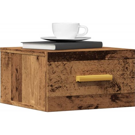 Wall-mounted Bedside Cabinet Old Wood 35x35x20 cm vidaXL (1/5)