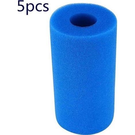 Filtre de piscine - Type A - Lot de 5 éponges en mousse réutilisables et lavables