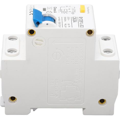 Fehlerstrom- und Überlastschutzschalter, einphasig + Neutralleiter, für DIN-Schiene, 230 V, 63 A (1/5)