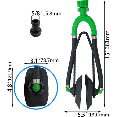 Grüner Doppelrohr-Vierkant-Motorreiniger für Boots-, Yacht- und Wohnmobilzubehör – Doppelrohr-Motorreiniger (1/4)