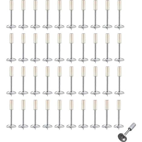 Clous pour cloueuse manuelle en acier, clous ronds pour fixation murale, outil de clouage professionnel rapide (1/5)