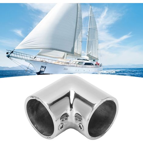 Raccord de Main Courant Bateau 90° en Acier Inoxydable 316, 32mm pour Pont de Yacht et Dock Marine (1/5)