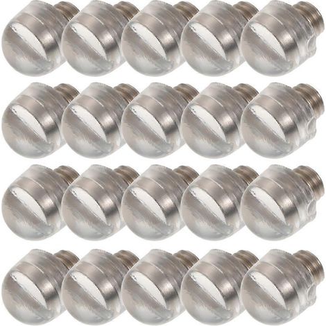Lot de 20 embouts métalliques silencieux pour ciseaux de coiffure, accessoires de rechange pour salon de coiffure.-0.60X0.40X0.40CM