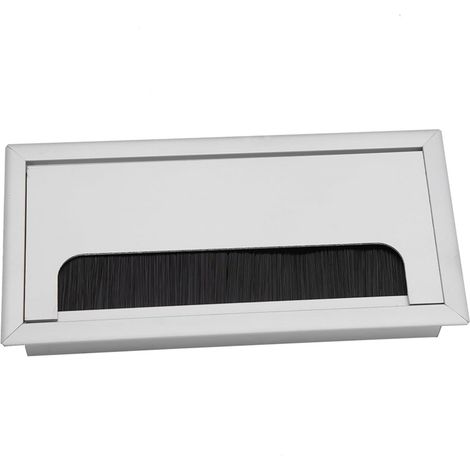 Câble en Alliage d'aluminium Sortie carrée Ordinateur Bureau Passe-Fil Couvercle de Trou de Fil (Moyenne) (1/5)