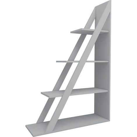 Bibliothèque étagère Dosne H150cm Bois Blanc (1/5)