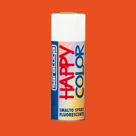 Vernice Spray Fluorescente Acrilico Happy Color Saratoga - Arancione