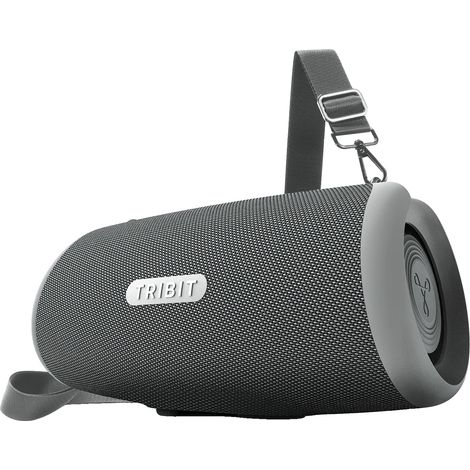 Altoparlante Bluetooth portatile, qualità audio 80W, design impermeabile, grigio (1/2)