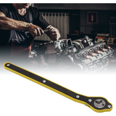 34 cm Ratschenschlüssel mit ergonomischem, langem Griff und erhöhter Kraft für Räder und Reifen – robustes Modell, Metall-/Kunststoffwerkzeug (1/5)