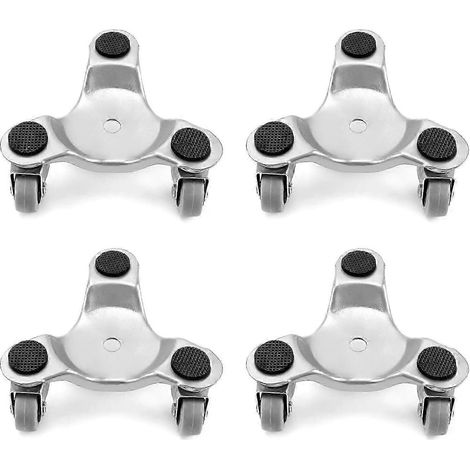 4 rouleaux de convoyeur supportant une charge de 180 kg avec 3 roulettes robustes (1/5)