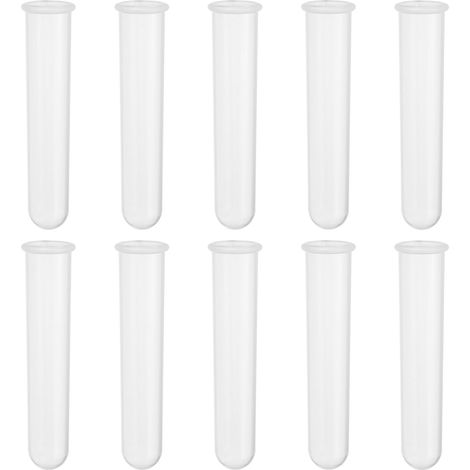 20ML Tubes En Plastique À Centrifuger, 20 Pcs Tubes À Centrifuger À Fond Rond Avec Bouchons À Vis Et Graduations Zone D'Écriture Pour Liquides De Laboratoire, Transparents (1/5)