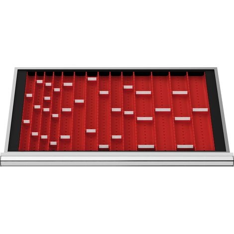 STIER Schubladeneinteilung Muldenplatten BLH 50 mm Innenmaß 800x450 mm 6 MP mit 2 Mulden (1/4)