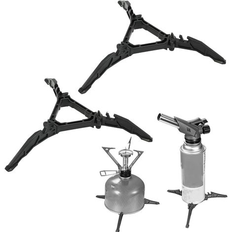 Support pliable pour jerrican à essence, 2 pièces, noir, support universel pour le camping, la randonnée, l'alpinisme et les voyages (1/5)