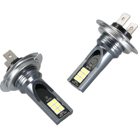 Kit d'ampoules de phares antibrouillard LED H7 pour voiture, 200W, lumière courante blanche 6000K, décodeur HID (1/5)