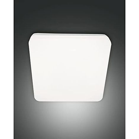 FABAS LUCE 3526-61-102 PLAFONNIER FOLK LED STRUCTURE EN POLYCARBONATE BLANC