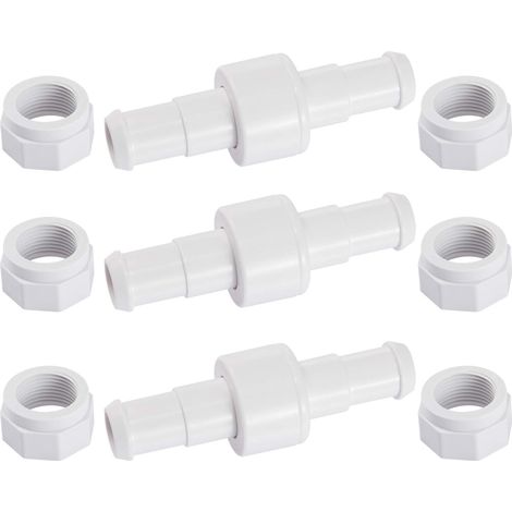 Kit combinato dado girevole per tubo flessibile per pulizia piscina da 3 pezzi, kit combinato dado girevole per tubo flessibile per pulizia piscina, parti di ricambio per Polaris 180 280 380 D20 D-20 (1/5)
