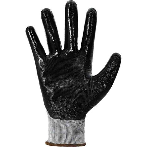 Gants de Travail 24 pcs Gris et Noir 8 / m Polyester CFW683259 (1/5)