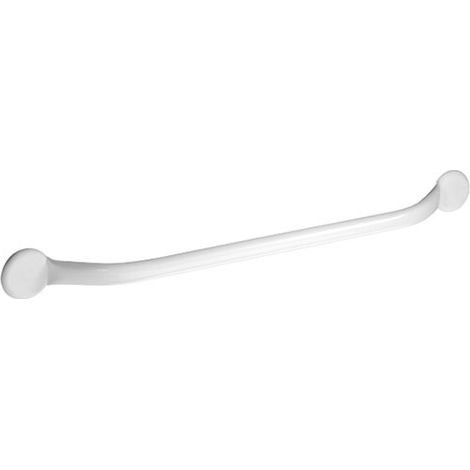 Rechte Handstützstange 70cm Epoxidstahl Weiß - Godonnier