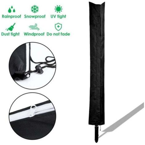 Housse de protection pour sèche-linge rotatif 210D 168x28cm Séchoir parapluie Housse de protection de rechange
