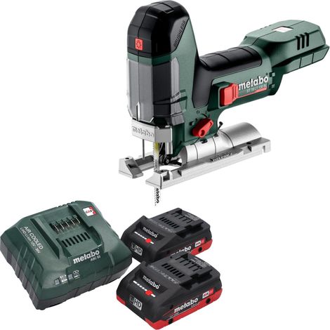 Metabo ST 18 LT 130 BL Scie sauteuse sans fil 18 V 130 mm Brushless + 2x batterie LiHD 4,0 Ah + chargeur