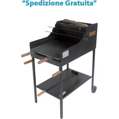 Barbecue Carbonella Legna Fuocone Cruccolini Cm 50X80 H.Cm 110 - 1 Pz (1/2)