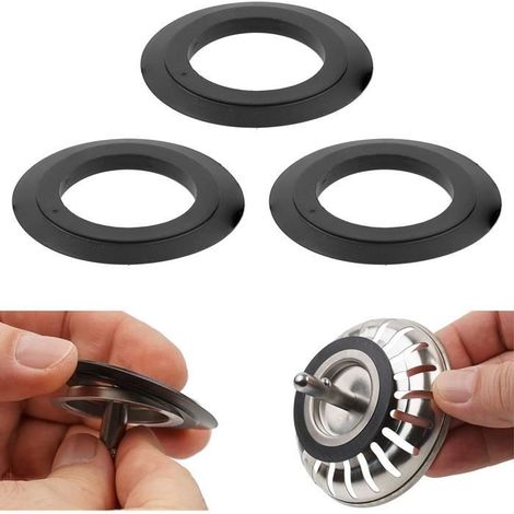 Joint en élastomère - Non spécifié - Pack de 3 - Ø extérieur 54 mm - Ø intérieur 32 mm - 4.6 mm d\'épaisseur (1/4)
