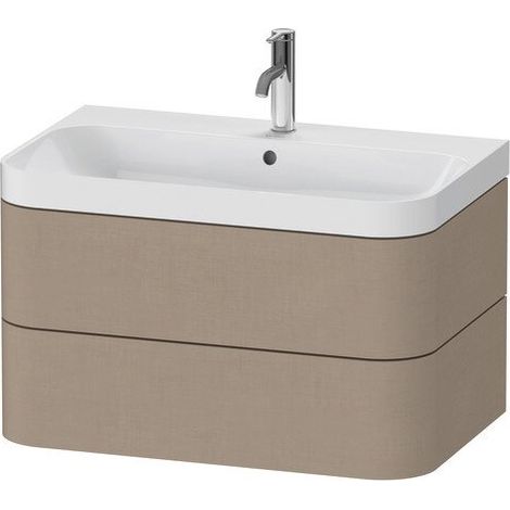 DURAVIT HP4347O7575 WTU m. Happy D.2 Plus, 2 mit Schubladen, 1 Hahnloch