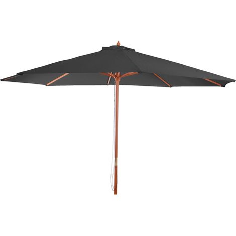 [JAMAIS UTILISÉ] Parasol Florida, Parasol de jardin, Parasol de marché, Ø 3,5m polyester/bois 7kg, anthracite