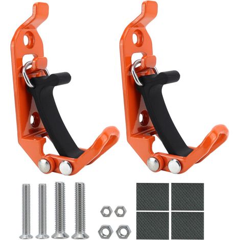 2-Piece Heavy-Duty Metal Rubber Clamp for Digging, Tool, Hatchet, Water Hose, Adjustable Non-Slip Tool Holder for Truck, ATV, SUV, Camping, Off-Road Use (1/5)
