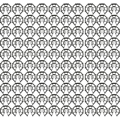 Lot de 100 Cales d'armatures pour Fer à Béton de Ø6 à Ø12, Enrobage Epaisseur 20 mm, pour Fixation Verticale, Dalle Armé Ferraillage, Accessoire de Coffrage à Clipser, Plastique, Noir (1/5)