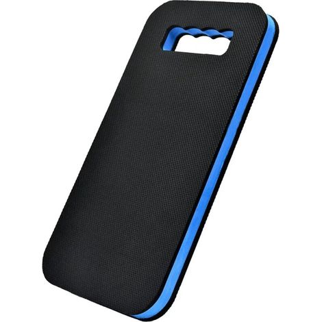 Deux genouillères avec poignées, genouillères en mousse ultra-épaisse, genouillères imperméables pour le jardinage, les machines, le bain de bébé, le sport et le yoga, 45212,5 cm, (bleu et noir) (roug (1/4)