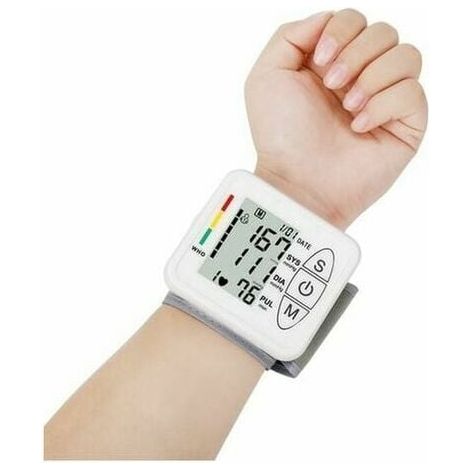 Tensiomètre électronique professionnel pour bras supérieur, tensiomètre intelligent et précis, détection automatique de l'hypertension, de l'arythmie, du pouls, brassard réglable, blanc (1/4)