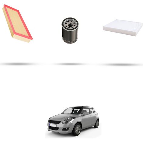 Kit tagliando 3 filtri compatibile con Suzuki Swift IV 1.6 100kw dal 2012 (1/5)