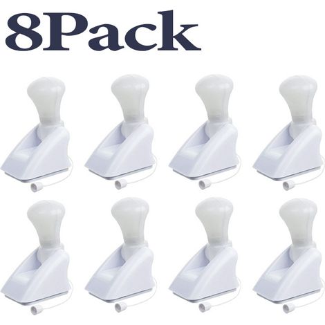 Sollbry 8 pièces Lampe Led Portable à Pile Avec Ampoule Sans Fil Éclairage Mural Auto-adhésif Interrupteur à Tirage Pour Protection Des Yeux Économie Énergie (1/5)