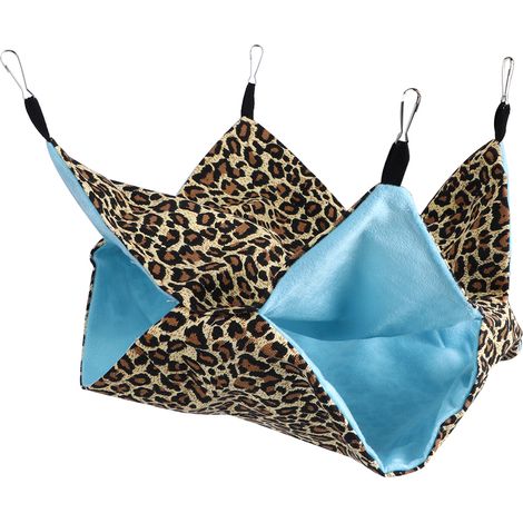 Hamac suspendu double couche en toile pour petits animaux de compagnie, type C (1/5)