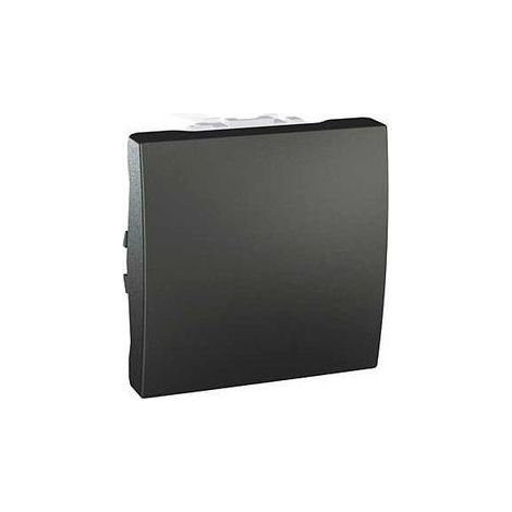 Interrupteur va-et-vient 10A graphite 2 modules bornes auto sans support ni plaque UNICA SCHNEIDER ELECTRIC MGU3.203.12 (1/2)