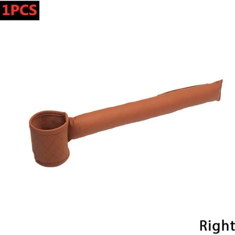 (Marron, gauche, 1 pièce) Coussinet de remplissage en cuir PU pour poche latérale de siège auto, compatible avec les petits porte-gobelets, les bouchons pour téléphone, portefeuille, clés et pièces de (1/5)