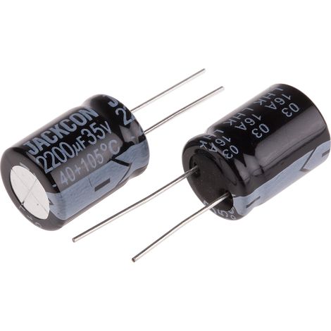 Condensateur RS PRO 2200µF, 35V c.c.