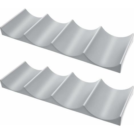 Lot de 2 supports à bouteilles en plastique de style européen pour réfrigérateur, chambre, cuisine, plan de travail (couleur aléatoire) (1/5)