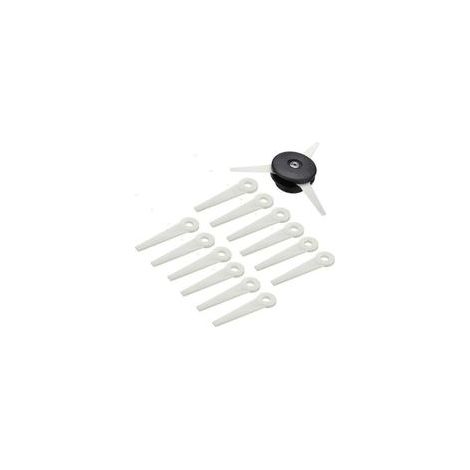 Freischneiderkopf + 12 Schneidmesser für STIHL POLYCUT 6-3 FS40 FS45 FS46 FS50 (1/5)