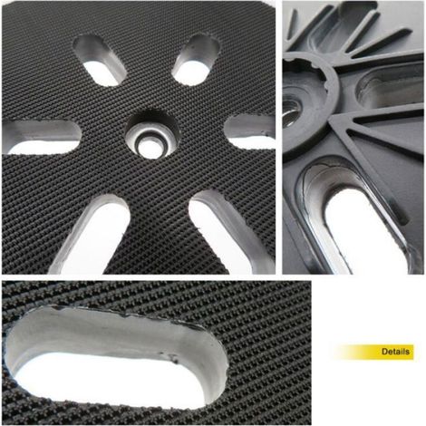 2 Pièces Plateau de ponçage 150mm Compatible ponceuse excentrique Bosch GEX 150 AC PEX 15 AE GEX 150 Turbo avec vis W (1/4)