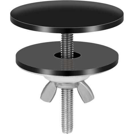 Applicable Trou Robinet Noir, 5,08 cm Acier Inoxydable Couvercle Trou Robinet Évier Cache Trou pour Évier Étanche Couvercle Évier Cuisine Noir pour Bouchon de Trou de Robinet d'Évier(2pcs) (1/5)
