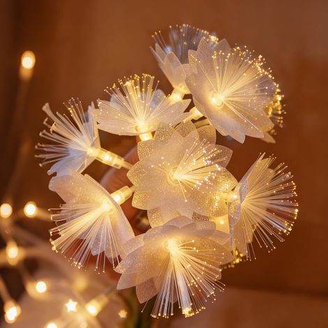 Guirlande Lumineuse en Forme de Fleurs 1,5 m - 10 LED, Guirlande Chambre Enfant, Guirlande Lumineuse Intérieur,Décoration de Jardin (1/5)