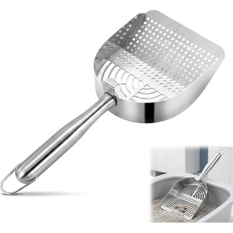 Pelle a Litiere Chat en Acier Inoxydable, pour Maison Multi-Chats (1/5)